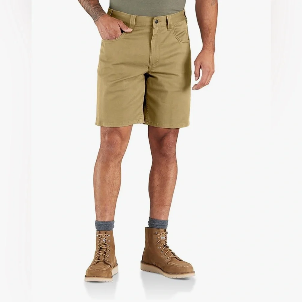 Carhartt Men’s Shorts Shadow Force Relaxed Fit Golden Sand Size 42